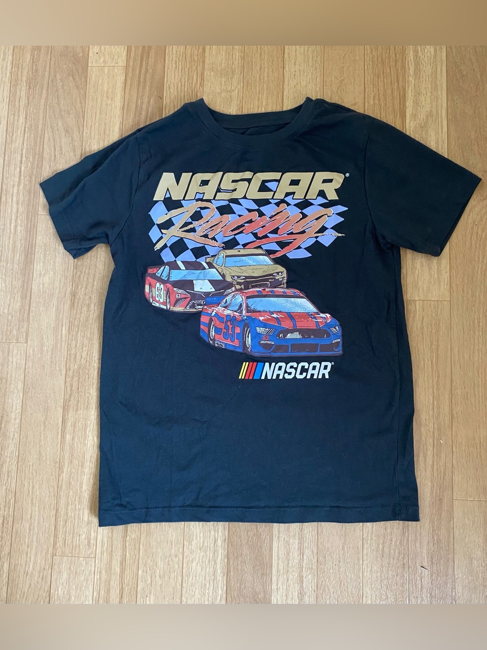 NASCAR Boys Gray T-Shirt Size L